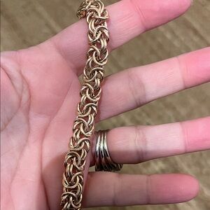 Elegant bronze rose gold  Chain Bracelet